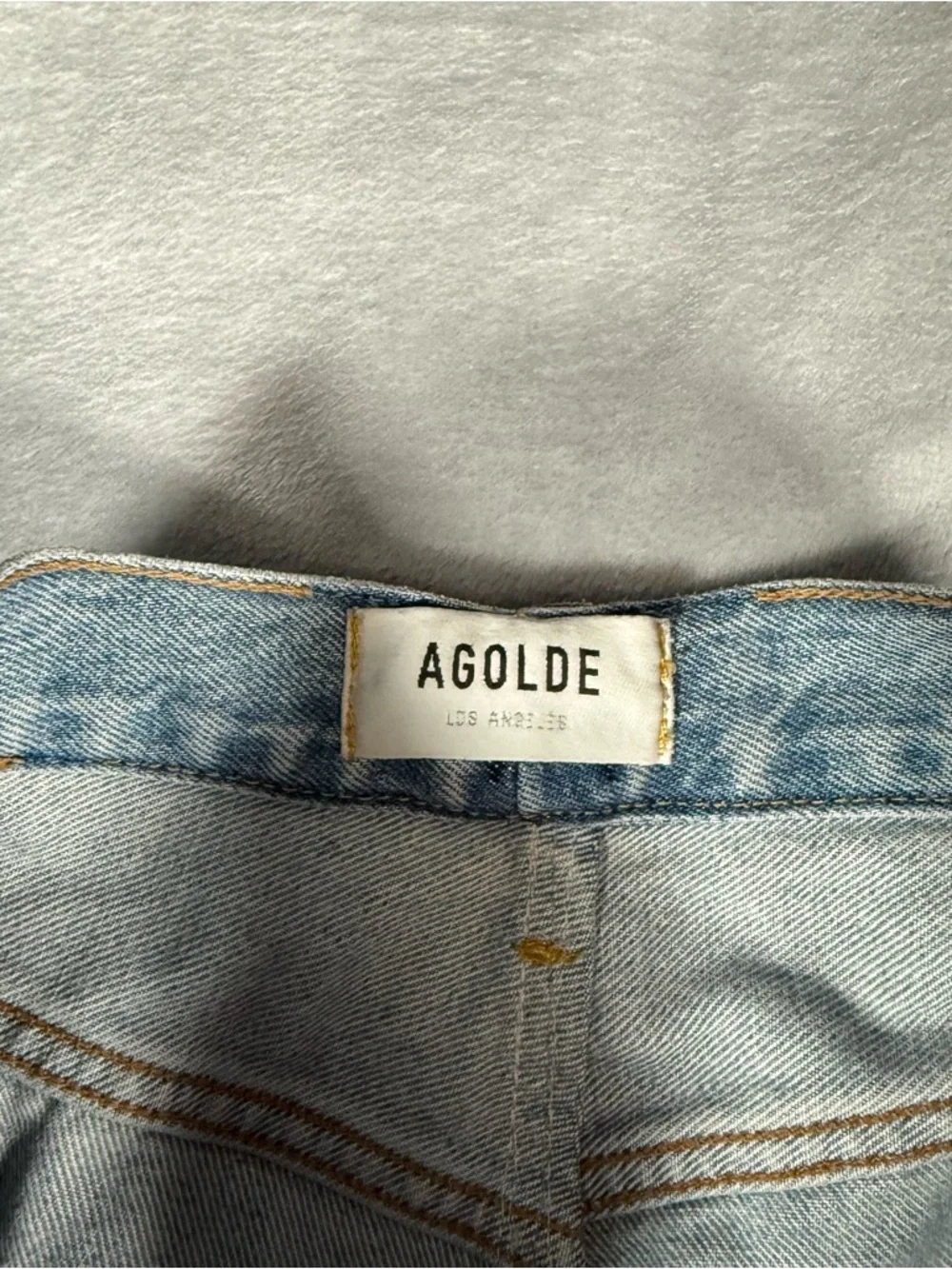 Agolde 90s Jeans Womens 28x28 (Estimated) Straight Fit High Rise Distressed - Picture 5 of 16